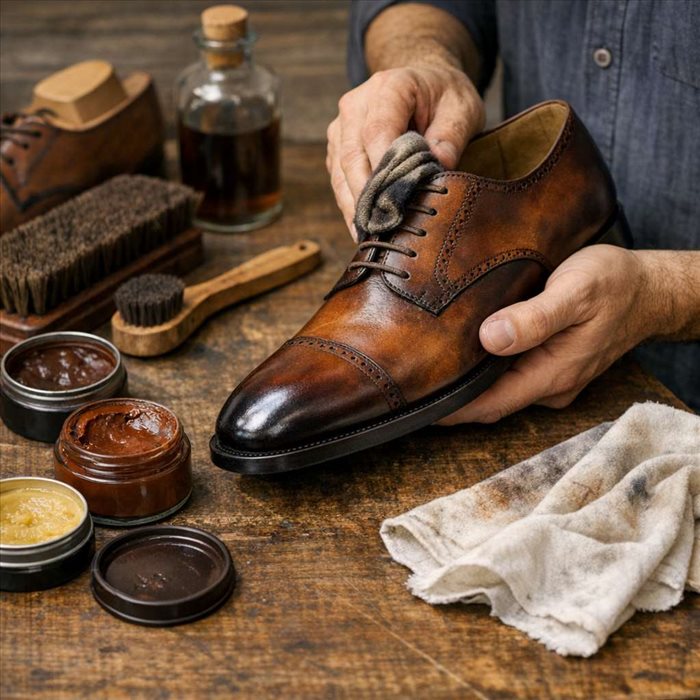 Que signifie la patine sur des chaussures en cuir ?