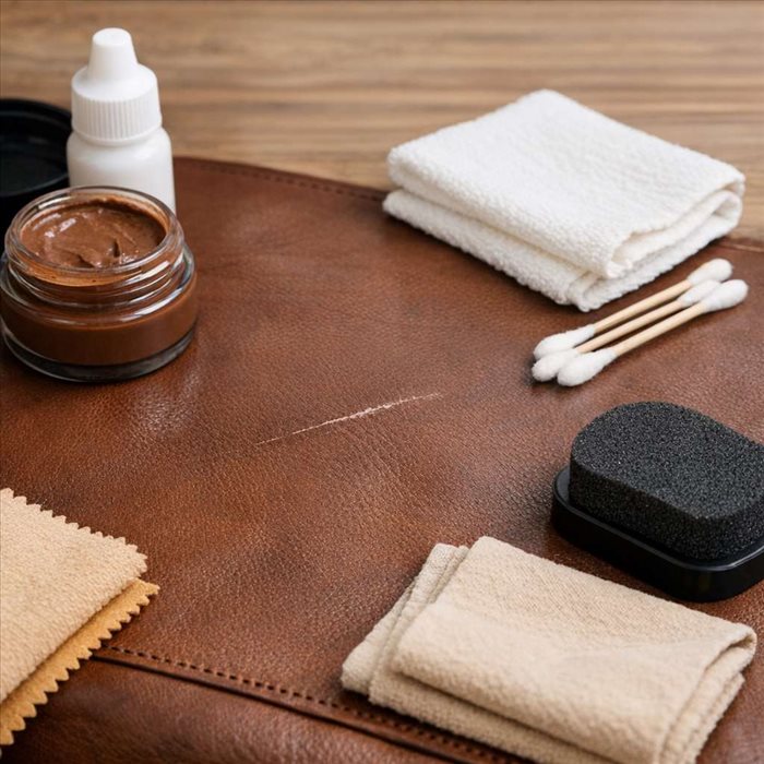 Réparer une griffure sur cuir lisse : méthode simple et rapide