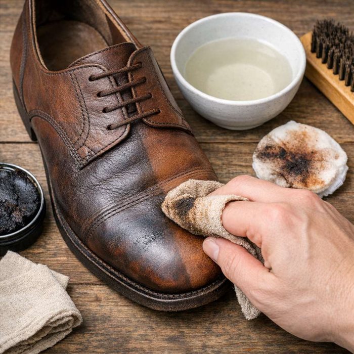 Enlever l’ancien cirage sur ses chaussures facilement