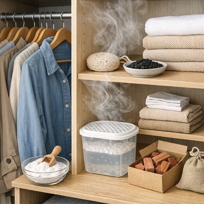 Enlever une odeur d’humidité dans un placard : solutions efficaces