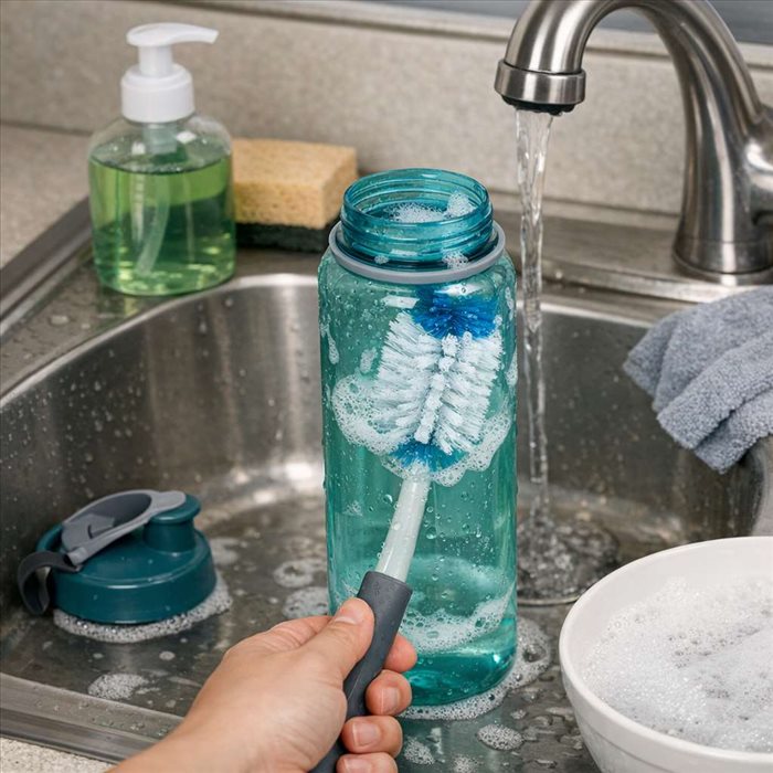 Comment nettoyer une gourde en plastique : méthode simple et efficace
